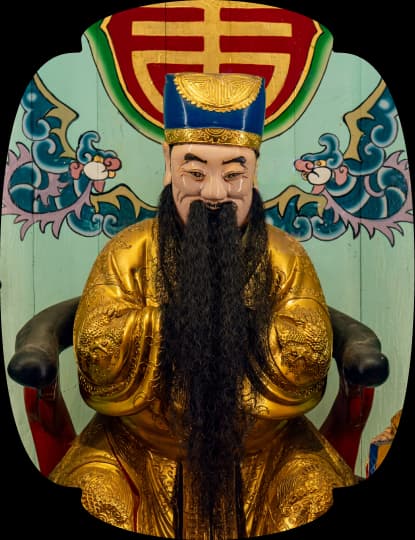 紫陽夫子神像